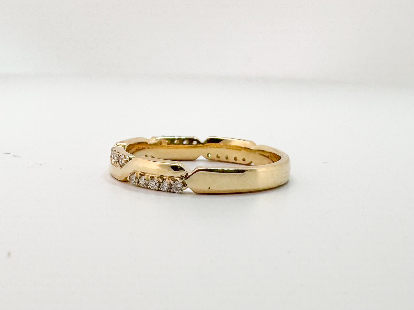 14K, yellow gold, .22 carat total weight, weddng band