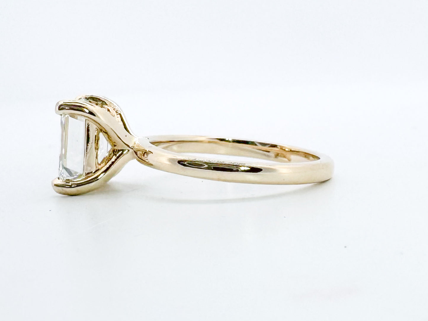 2.71 Square Emerald cut VS2 D Natural mined diamond. GIA certified