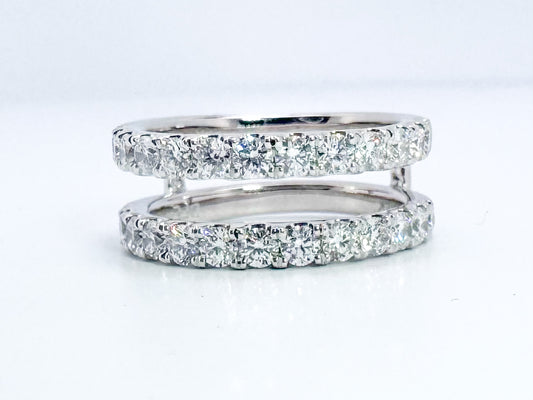 14KW, 1.50 diamond total weight ring insert.