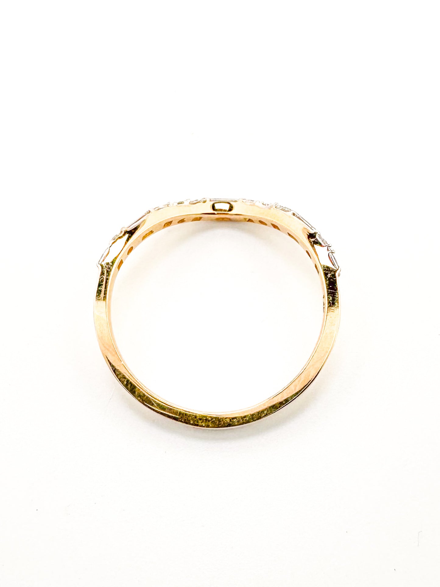 14K .34 DTW Lab diamond wedding band