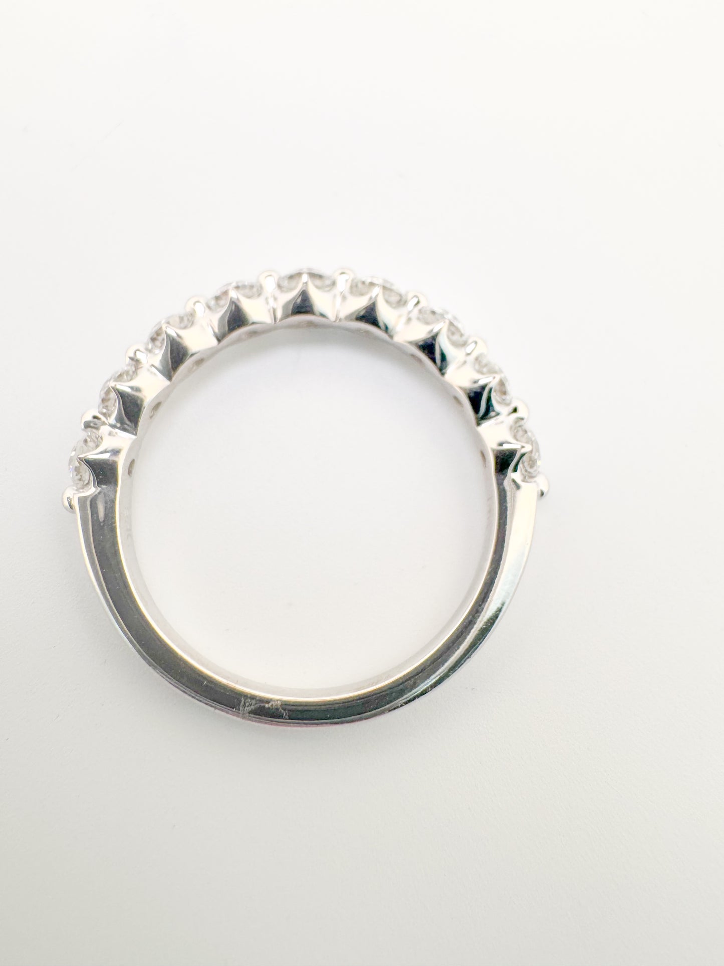 14K, White gold, 1.00 carat diamond wedding/anniversary band.
