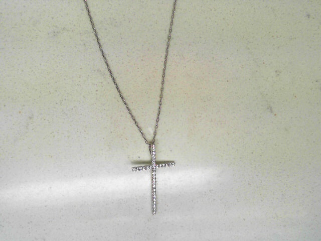 1/4ctw skinny diamond cross