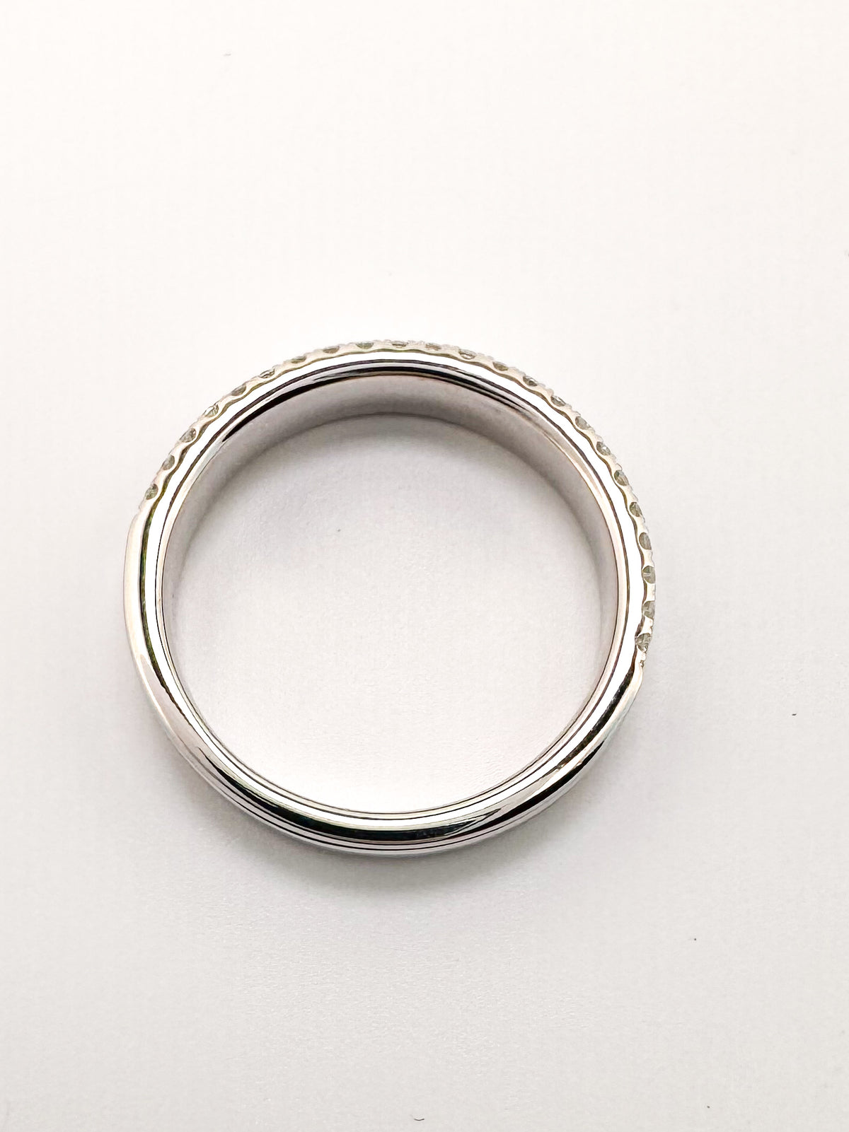 White Gold 3 Row .60 CARATS Diamond Band