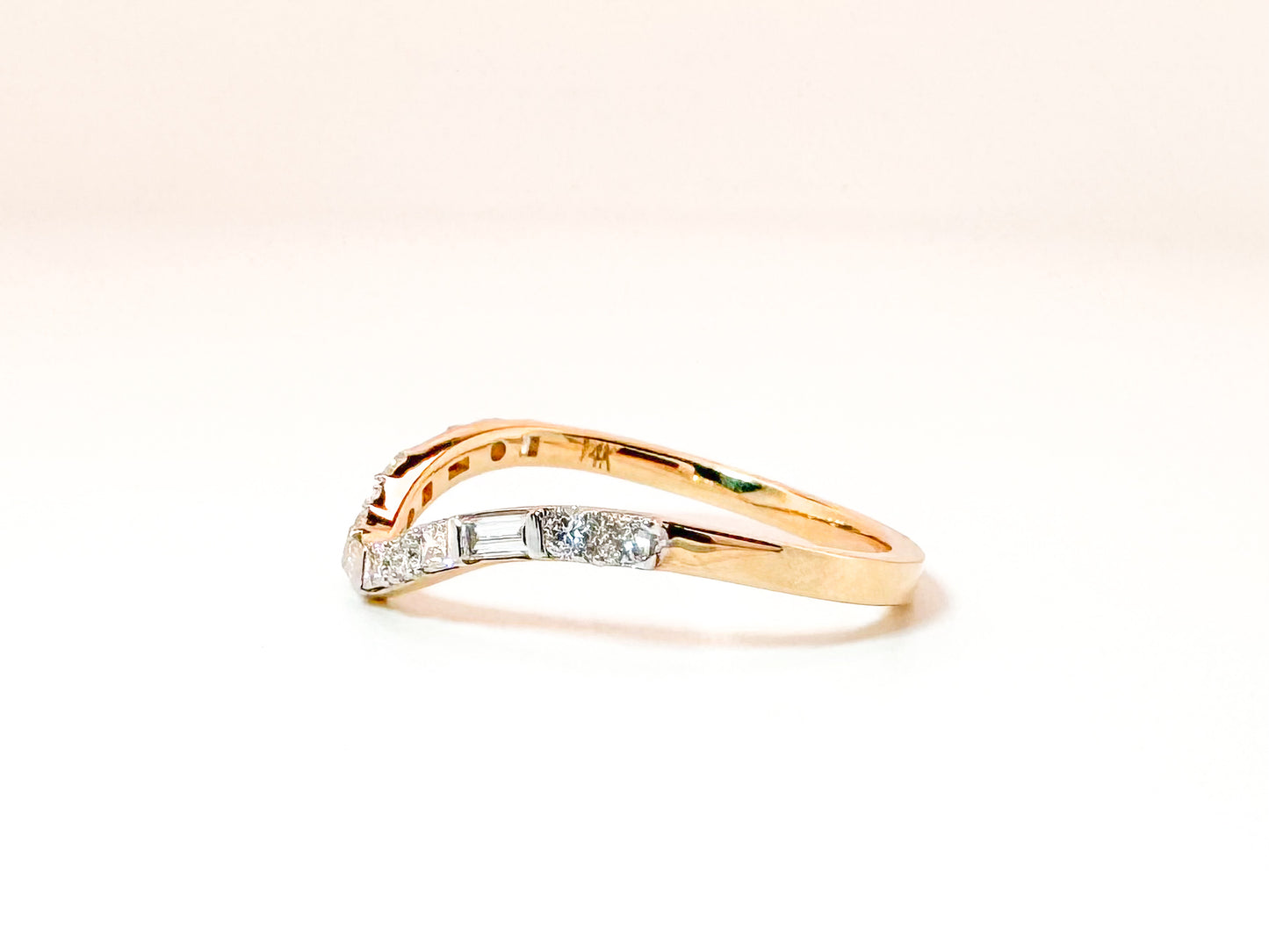14K .34 DTW Lab diamond wedding band