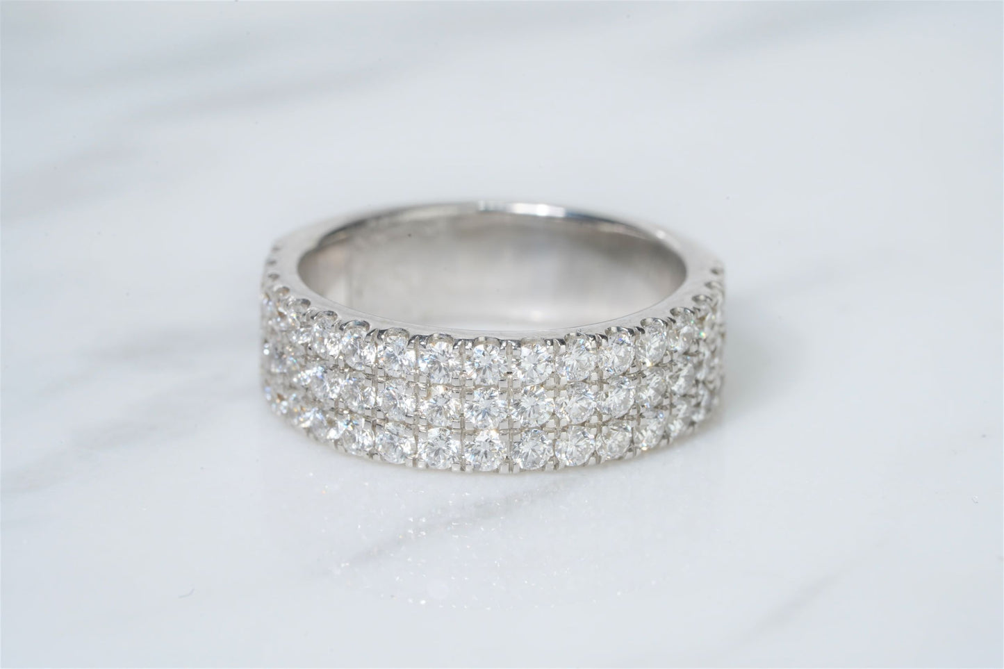Three row diamond flat band