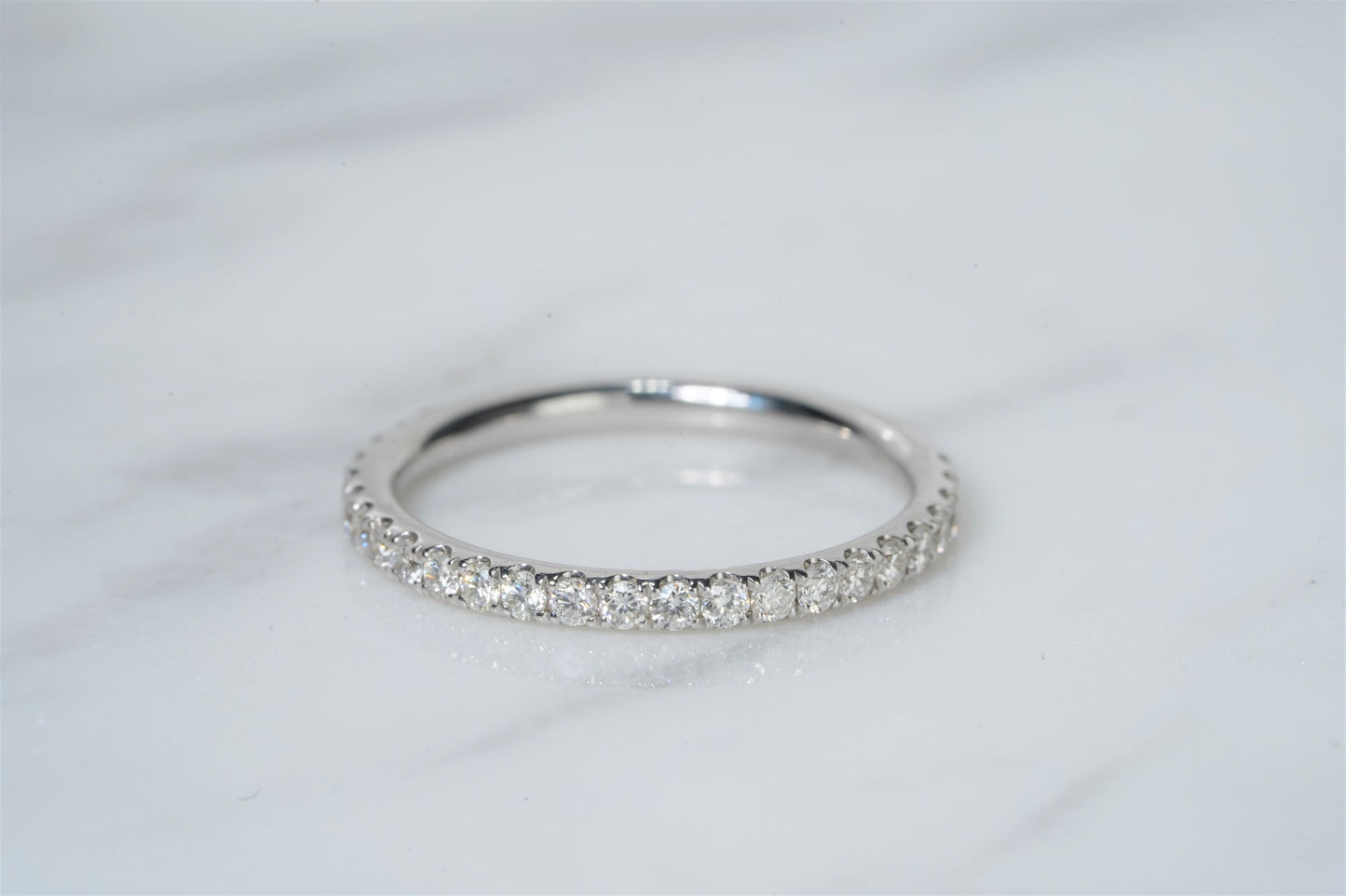 Straight Row Round Diamond Band