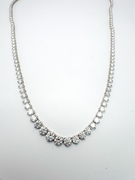 15.08 Lab grown diamond riviera collar 18"