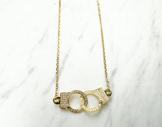 Diamond Handcuff Necklace