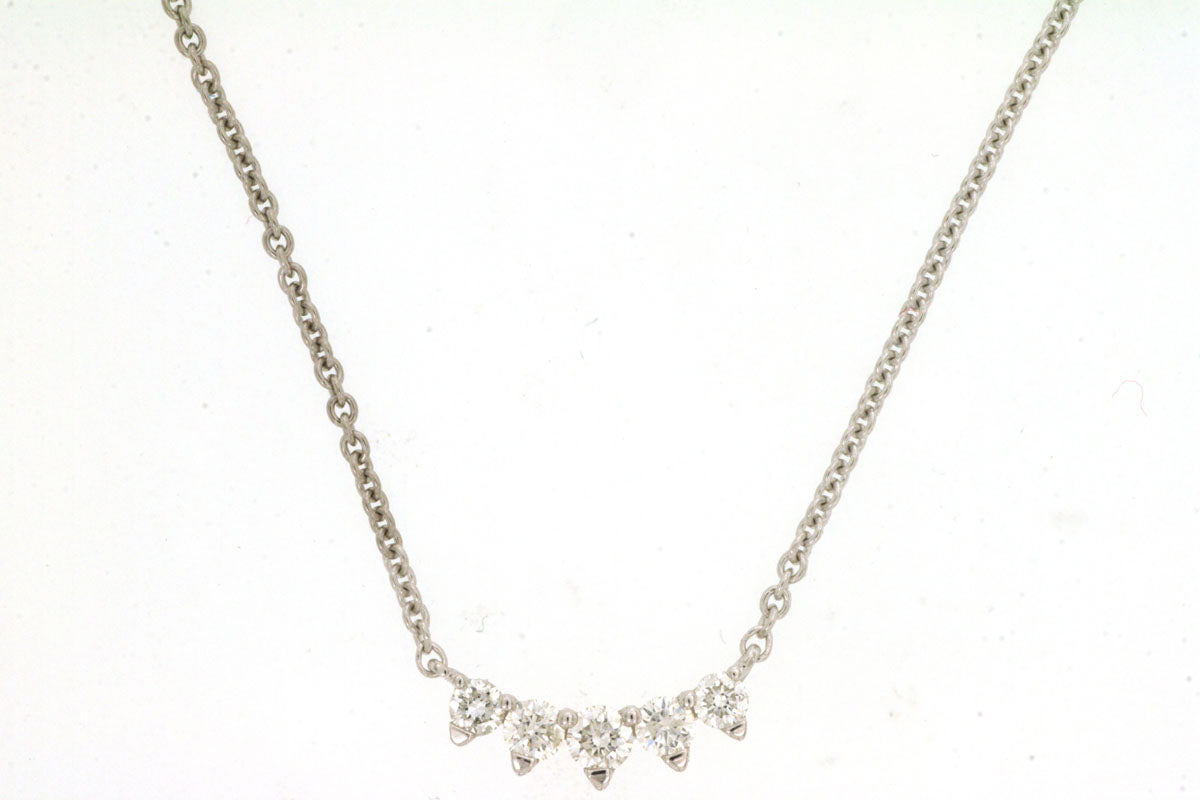 14k, White Gold, .21 carat total weight, Diamond Necklace