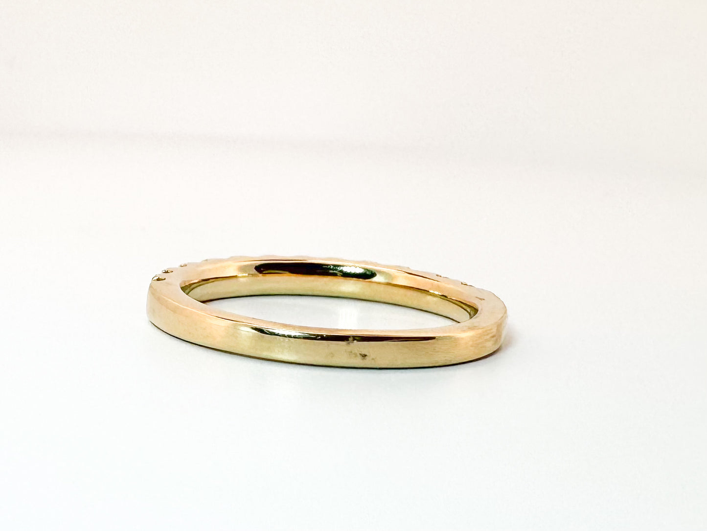 14k, Yellow gold, .50 diamond total weight, band