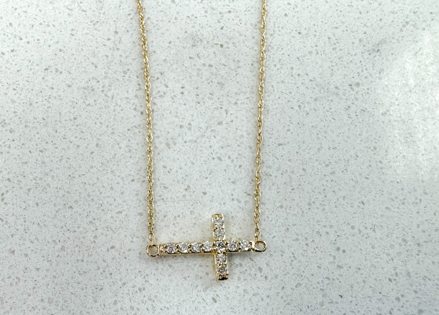 Dainty diamond pendant