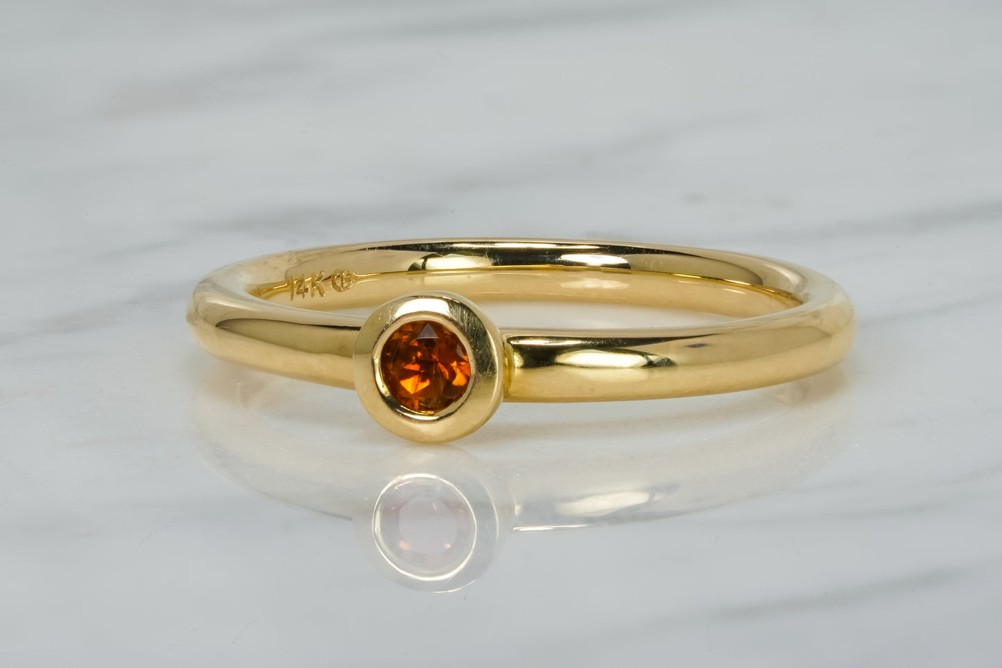 Citrine Solitare Ring