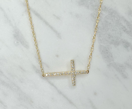 Sideways diamond cross