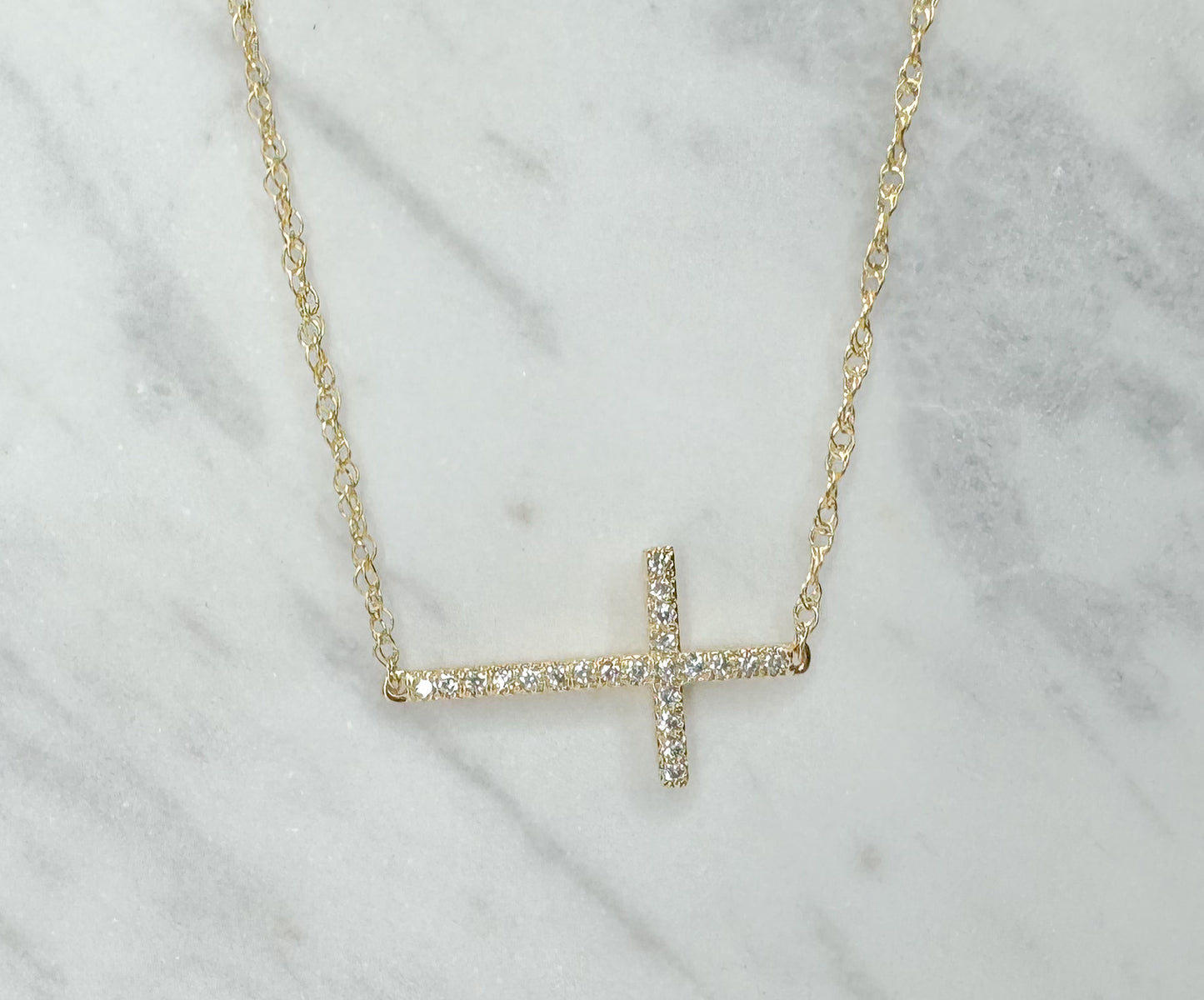 Sideways diamond cross