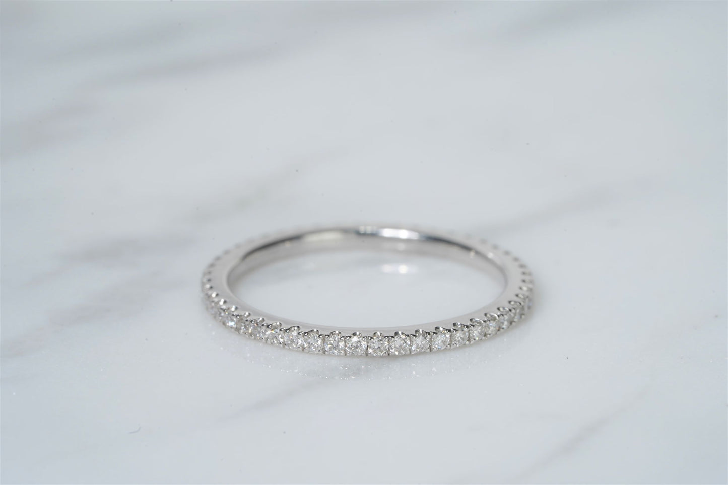 Straight Row Diamond Eternity Band