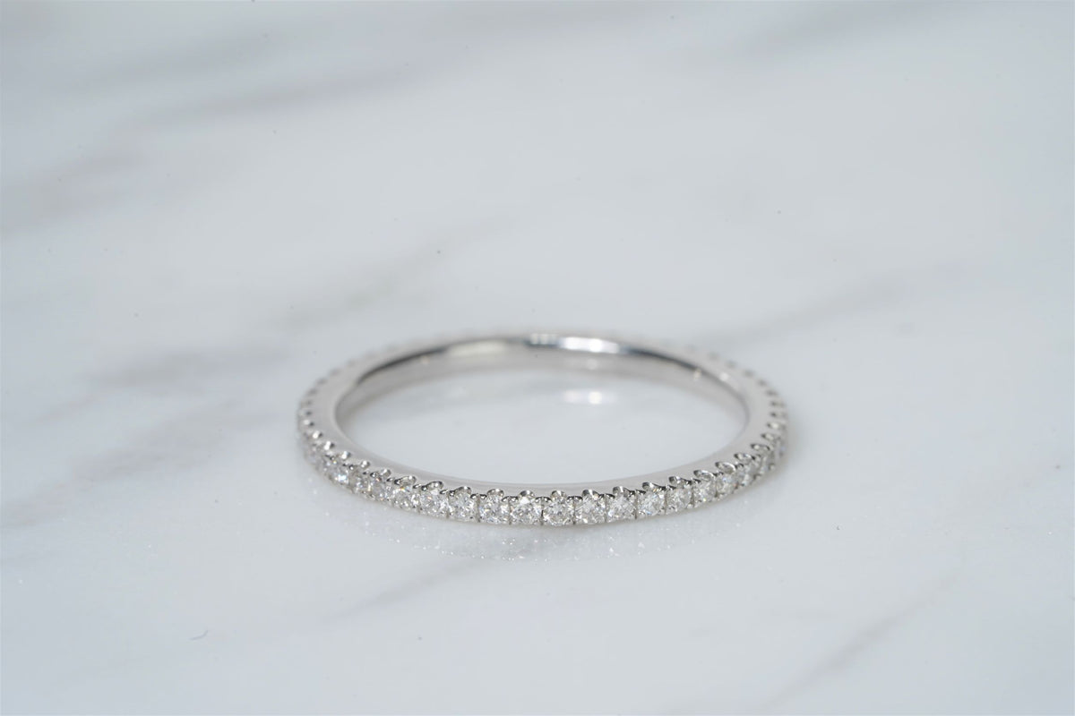 Straight Row Diamond Eternity Band