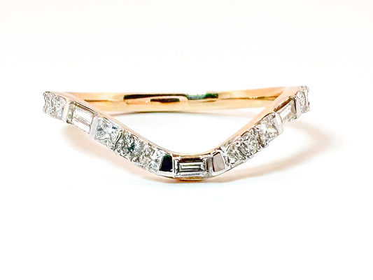 14K .34 DTW Lab diamond wedding band