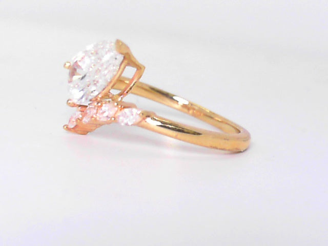 1.26ct Natural Pear Diamond with .30ctw marquis sides