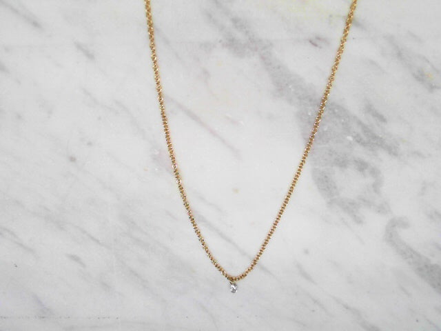 Tiniest Drilled diamond accent chain