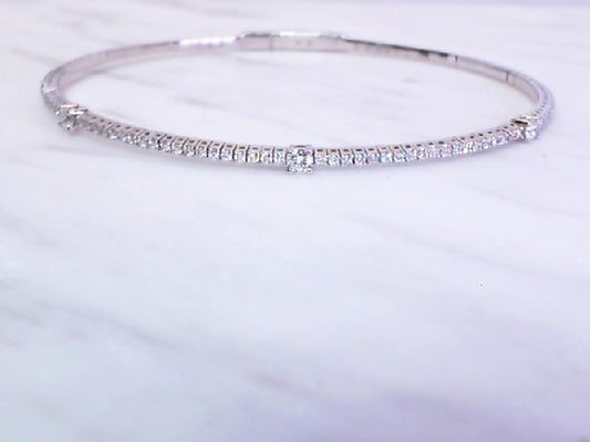 Diamond flex bangle