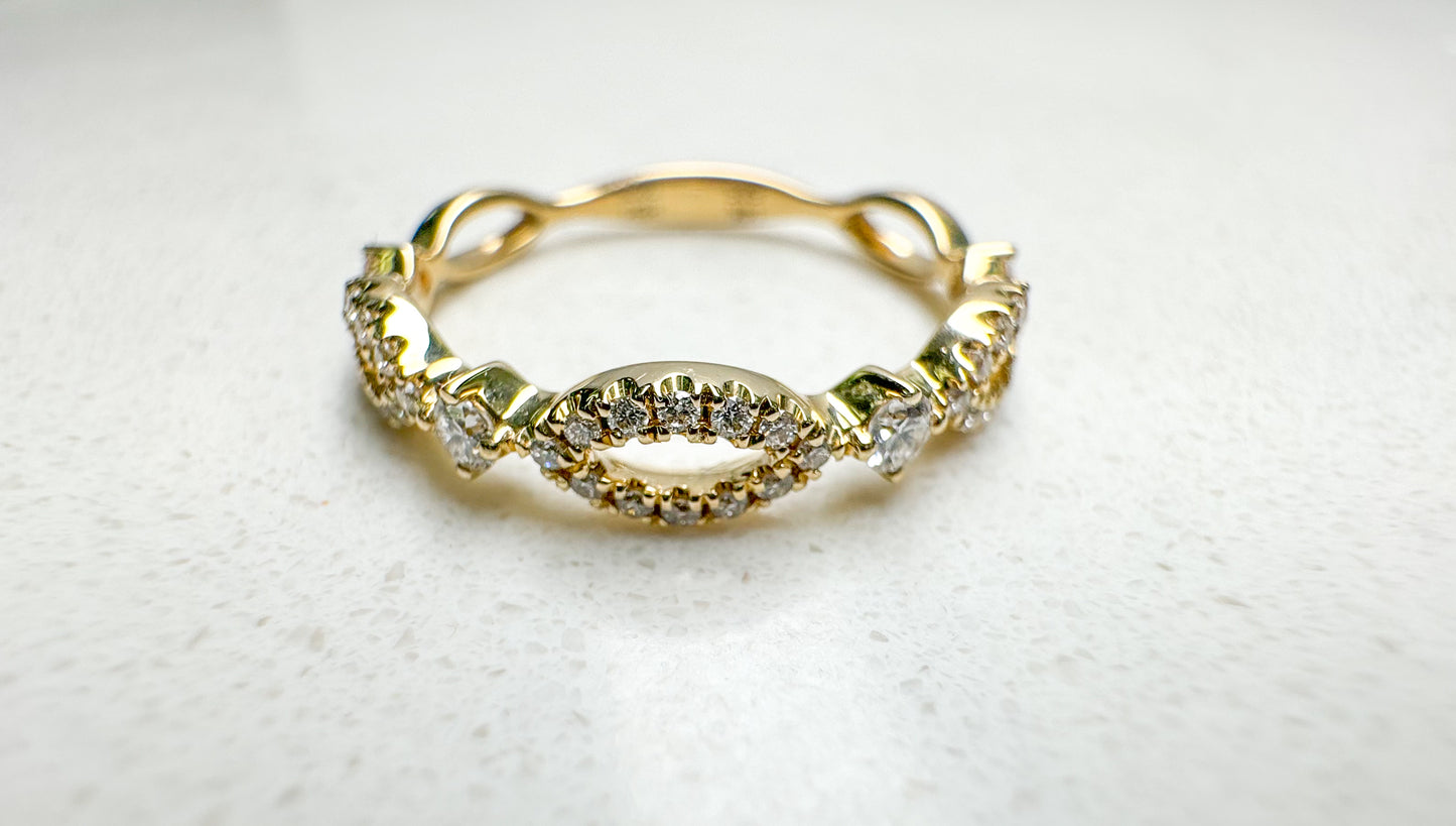 Yellow Gold Stackable Band