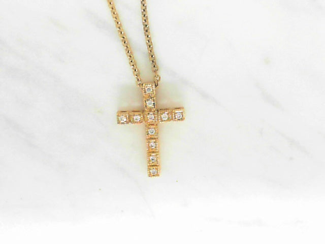 Vintage style daimond cross