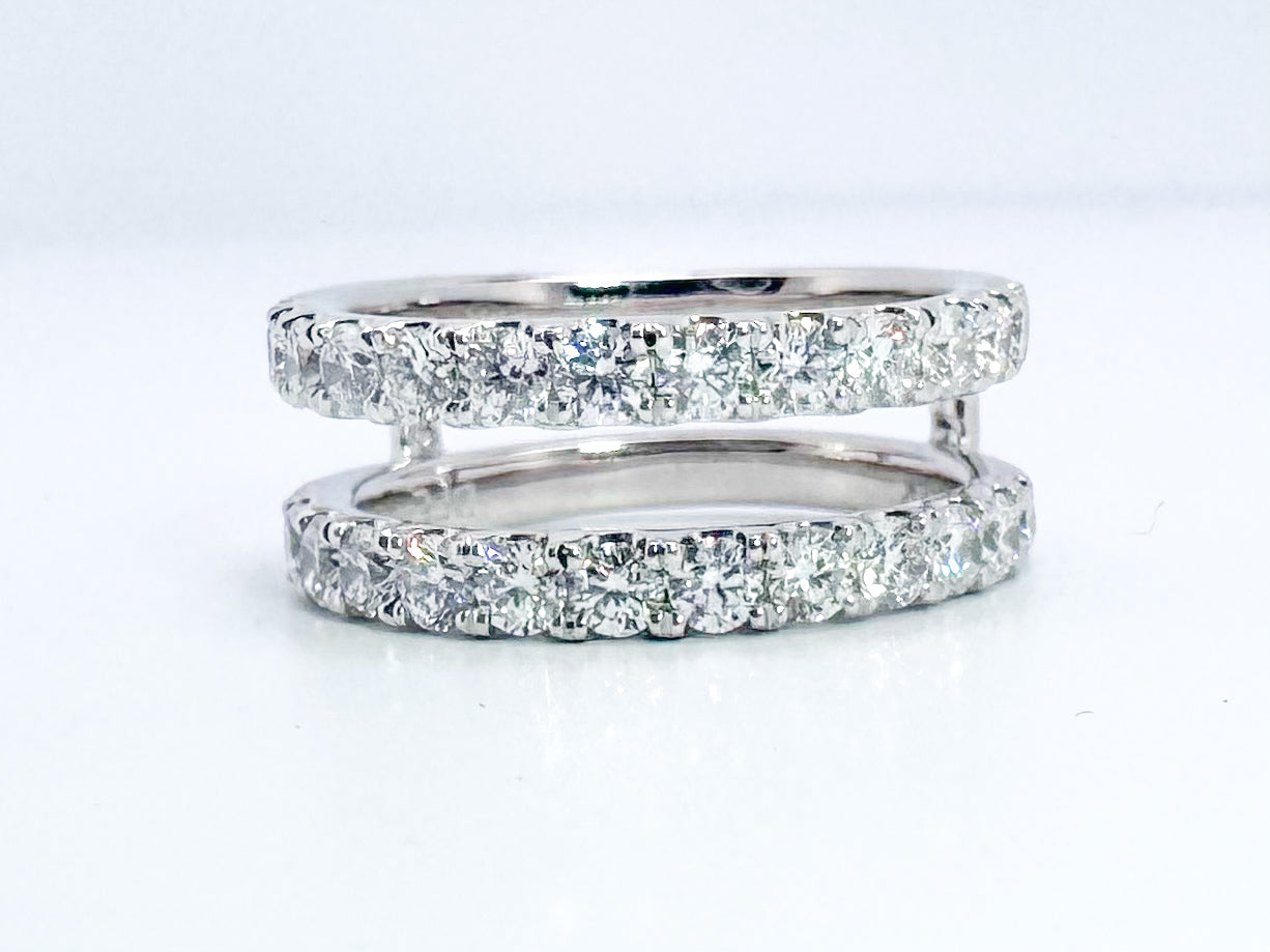 14KW, 1.50 diamond total weight ring insert.