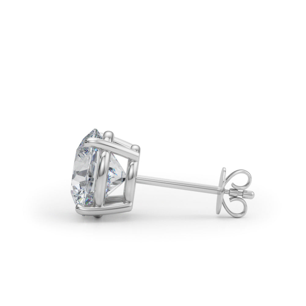 4.00ctw lab diamond earrings 14k white gold