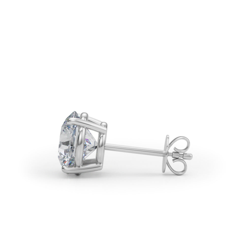 3.00ctw lab diamond earrings 14k white gold