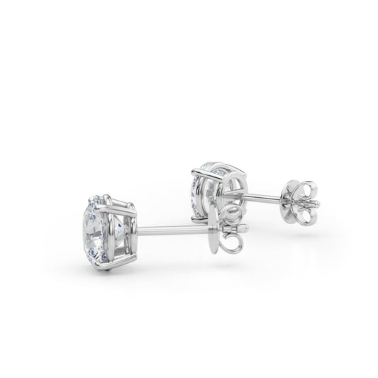 2.00ctw lab diamond earrings 14k white gold