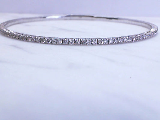 14kw 1.74 diamond flex bangle bracelet