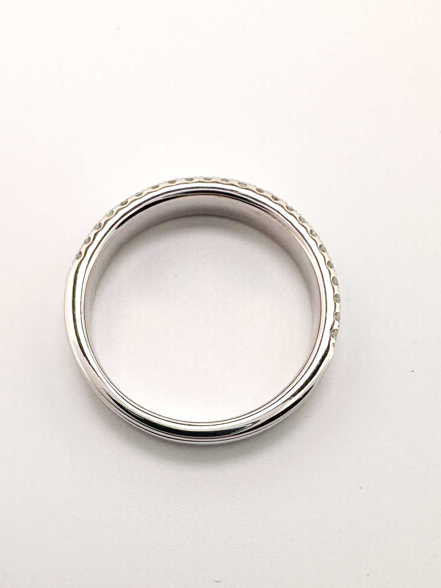 White Gold 3 Row .60 CARATS  Diamond Band