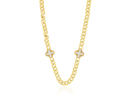 14k, Yellow Gold, .80 carat Diamond Necklace