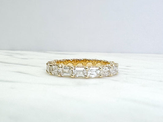 14k, custom diamond eternity band