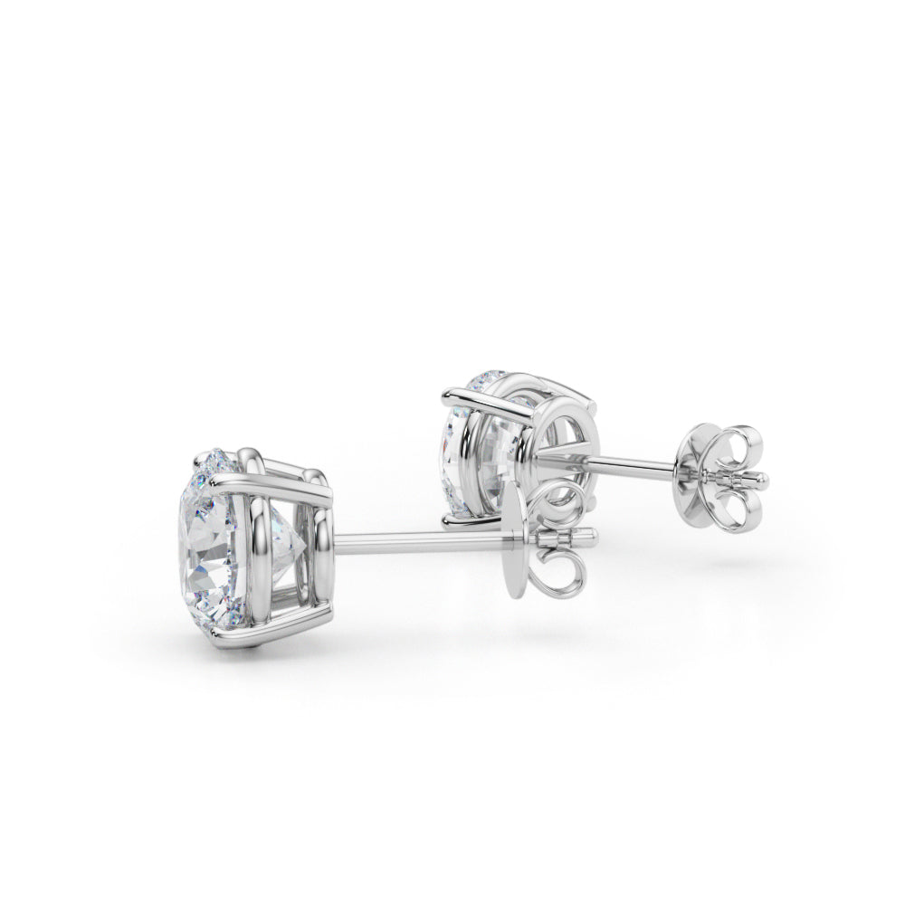 3.00ctw lab diamond earrings 14k white gold