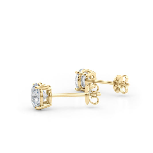 1.50ctw lab diamond earrings 14k yellow gold