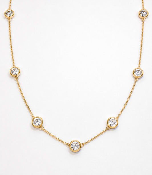 14K, yellow gold, 1.50 carat, lab grown diamonds by the yard.