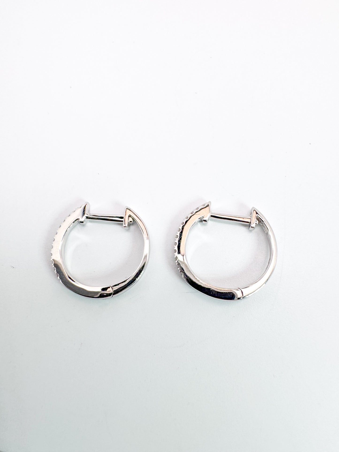 14K, white gold , .08 carat total weight