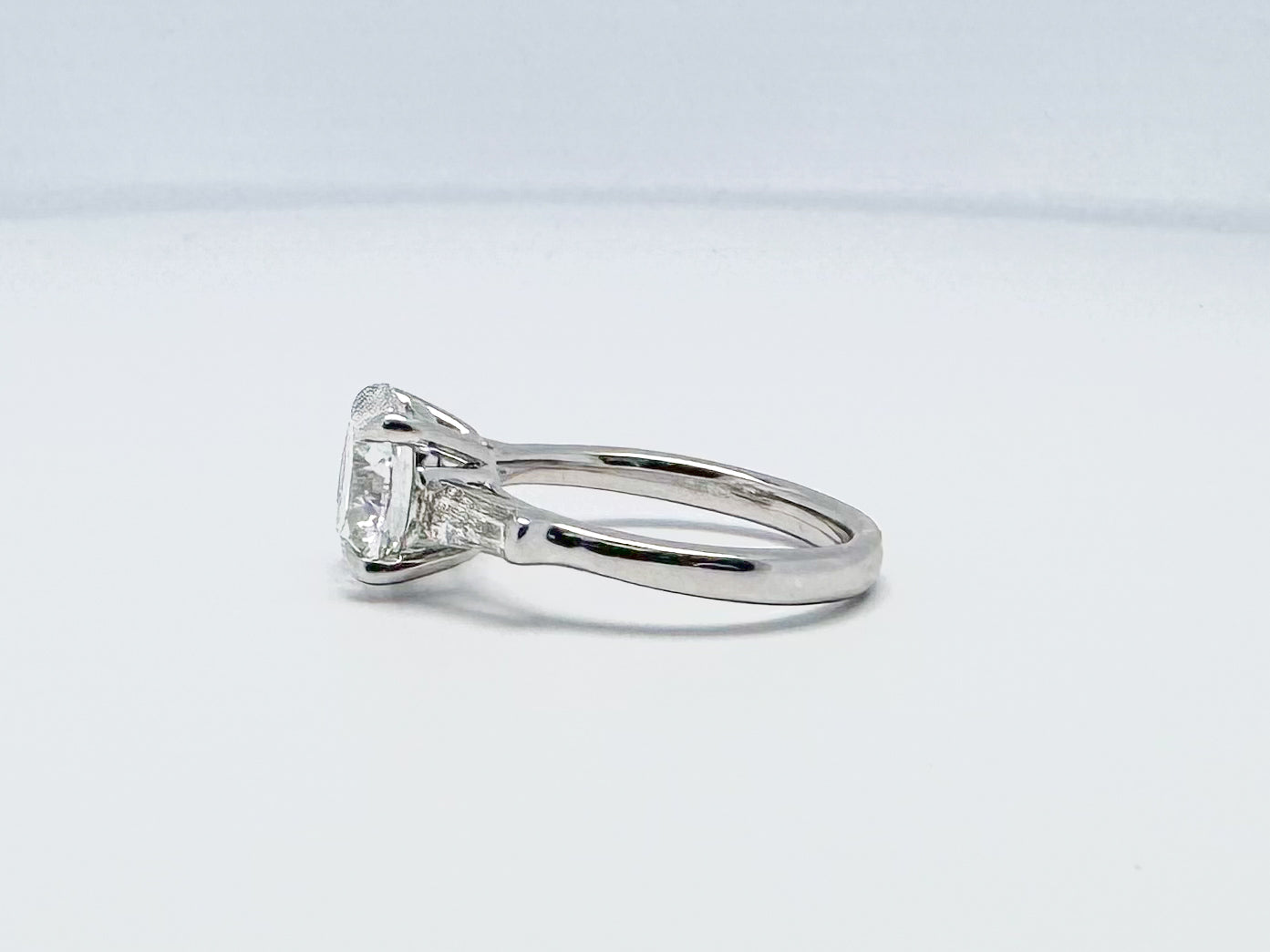 14kw 3.50 tw lab grown engagement ring