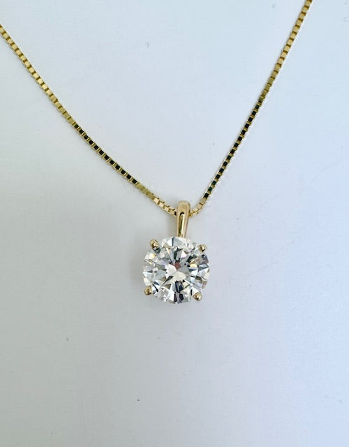 1.63ct Natural Diamond Solitaire pendant