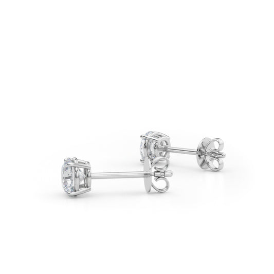 .75ctw lab diamond earrings 14k white gold