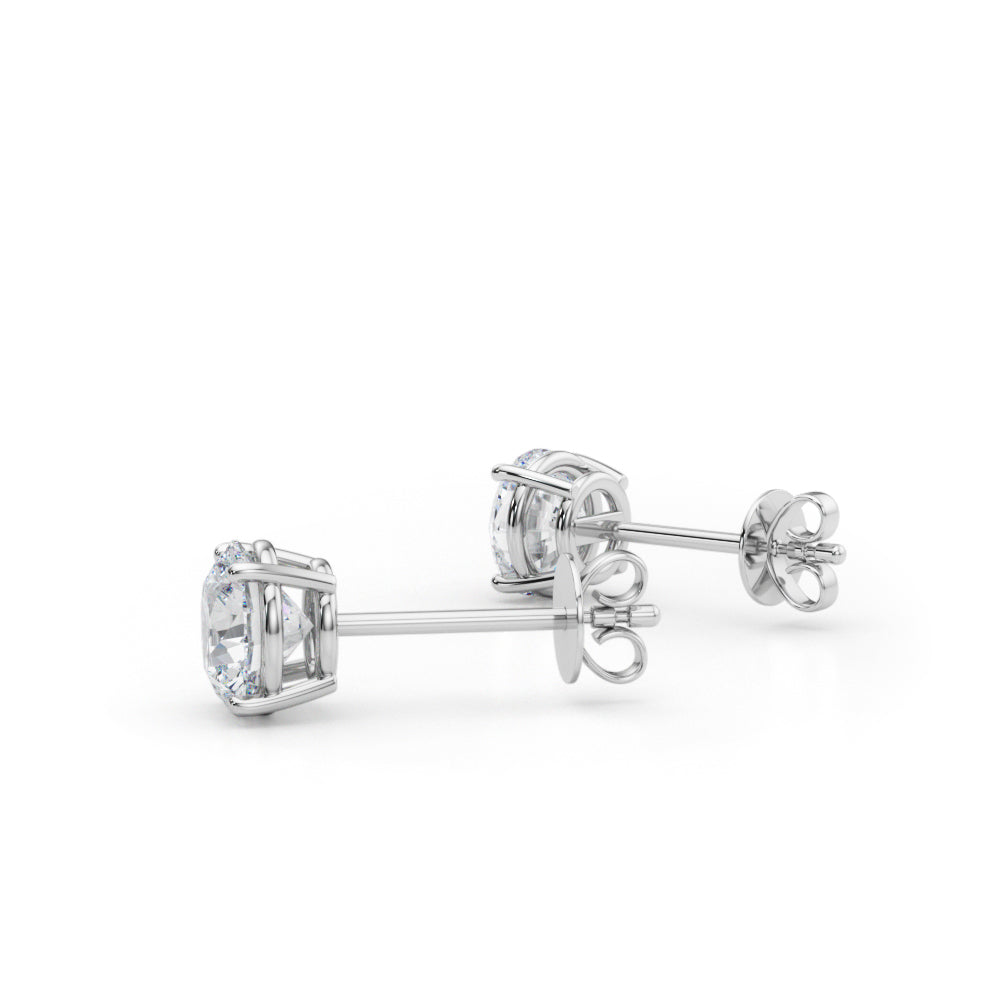 1.50ctw lab diamond earrings 14k white gold