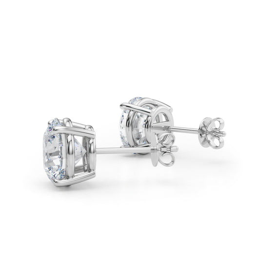5.00ctw lab diamond earrings 14k white gold