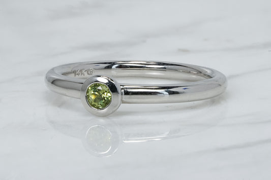 Peridot Solitare Ring