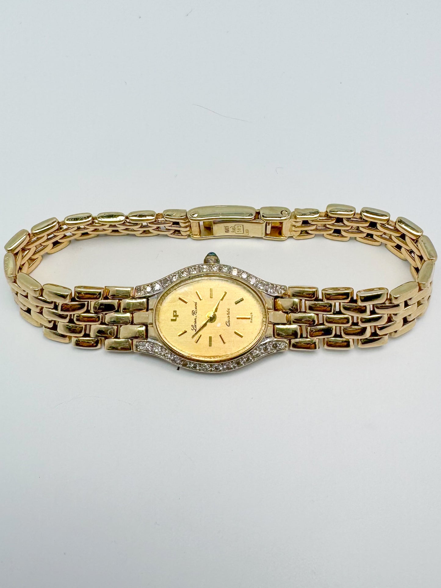 14k yellow gold " Lucien Piccard"Vintage watch