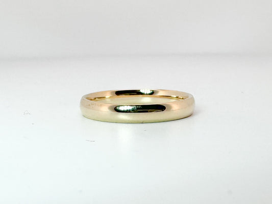 14k 3mm comfort fit wedding band