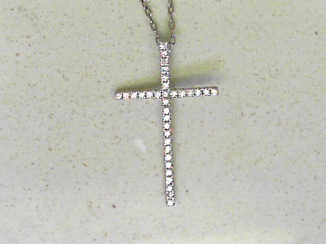 1/4ctw skinny diamond cross